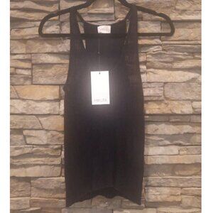 NWT! RARE! Mikuta The Black Open Ribbed Thin Knitted Tank M fits SMALL!